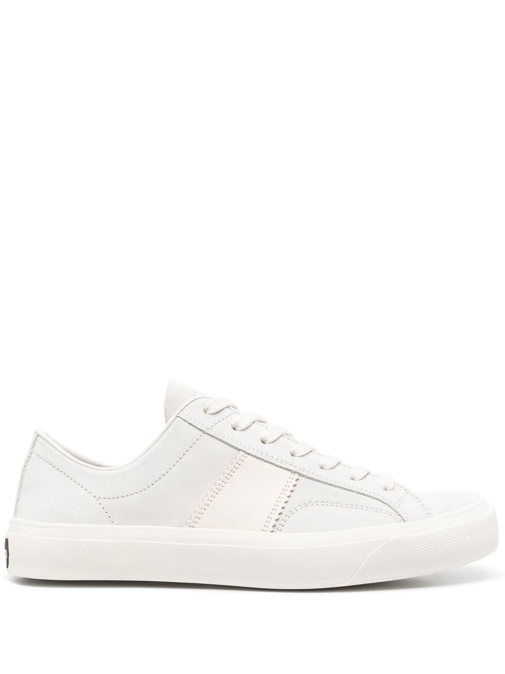 panelled low-top sneakers - 1