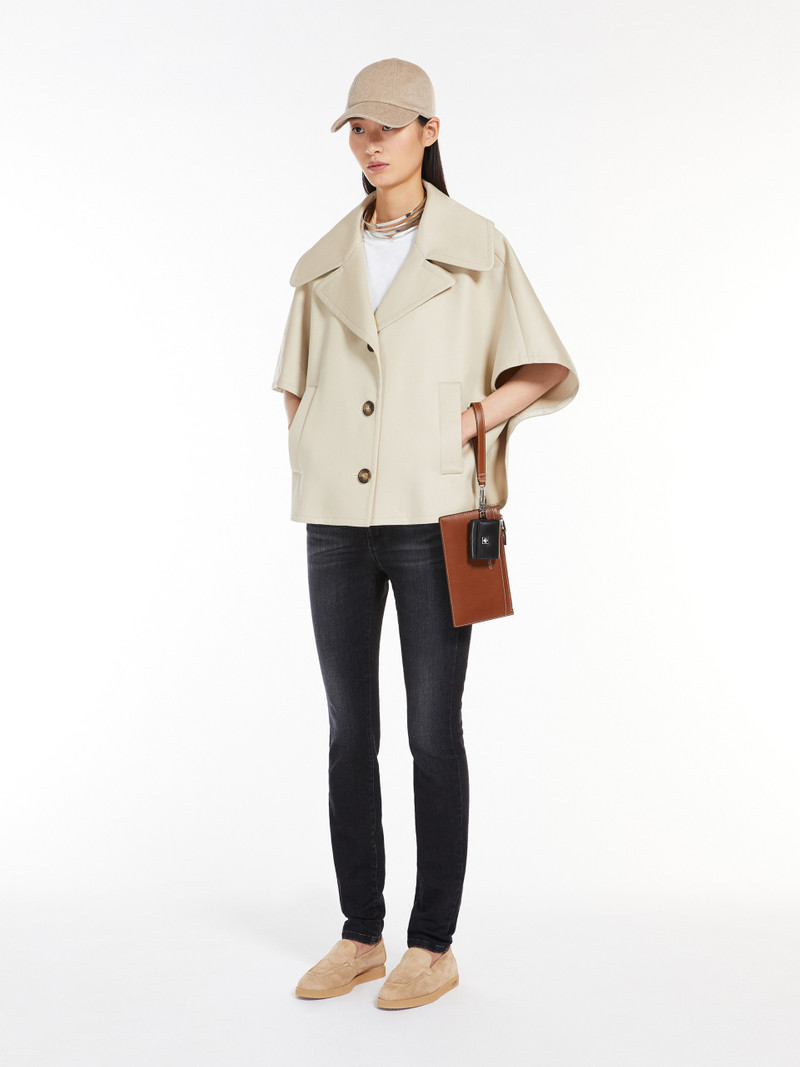 Max Mara VEGGIA Cotton gabardine cape outlook