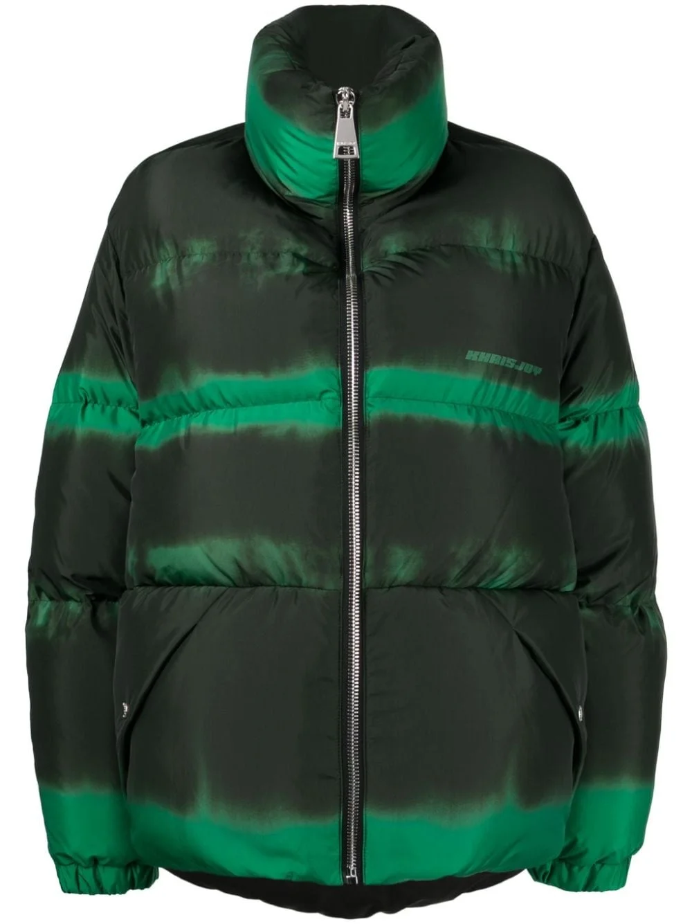faded-effect puffer jacket - 1