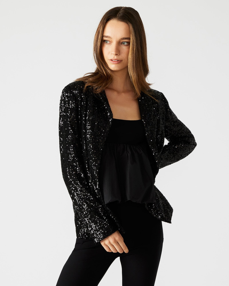PAYTON SEQUIN BLAZER BLACK 3