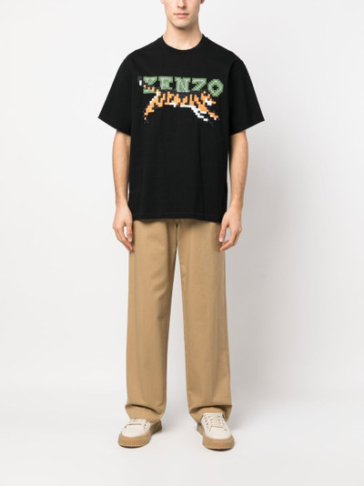 KENZO pixel logo-embroidered T-shirt outlook