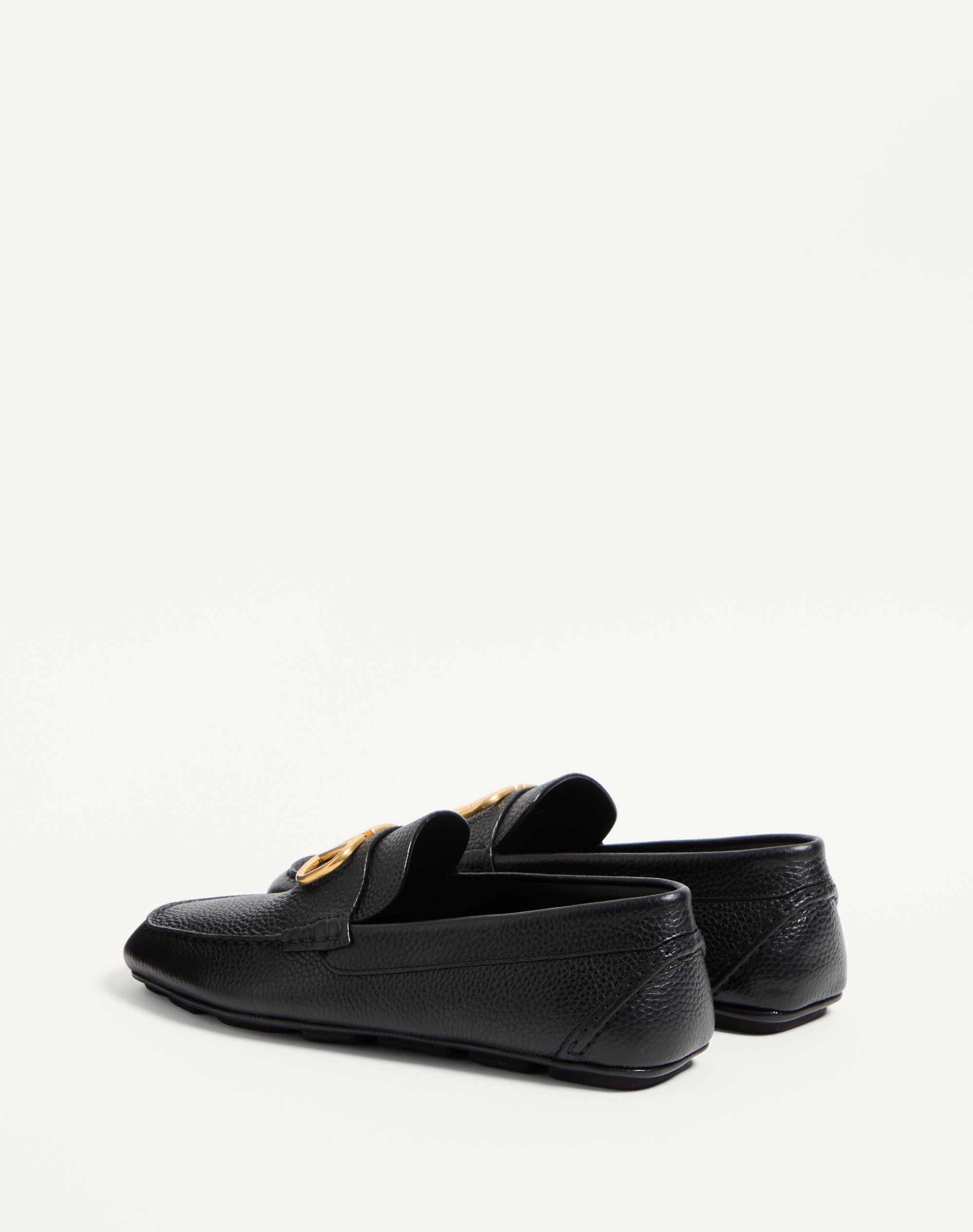 VLOGO SIGNATURE GRAINY CALFSKIN DRIVING SHOE - 3