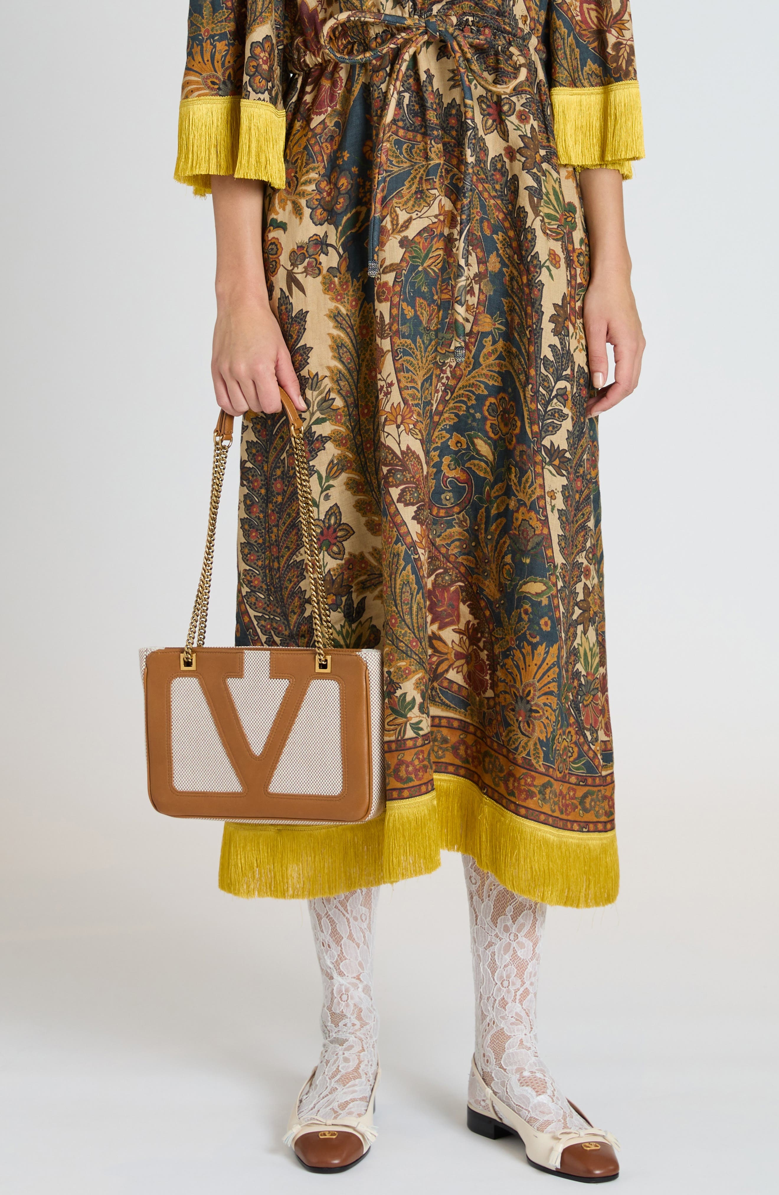 Valentino Garavani Small Viva Superstar Canvas Tote in 9Qr Natural Tobacco/Spice at Nordstrom - 6