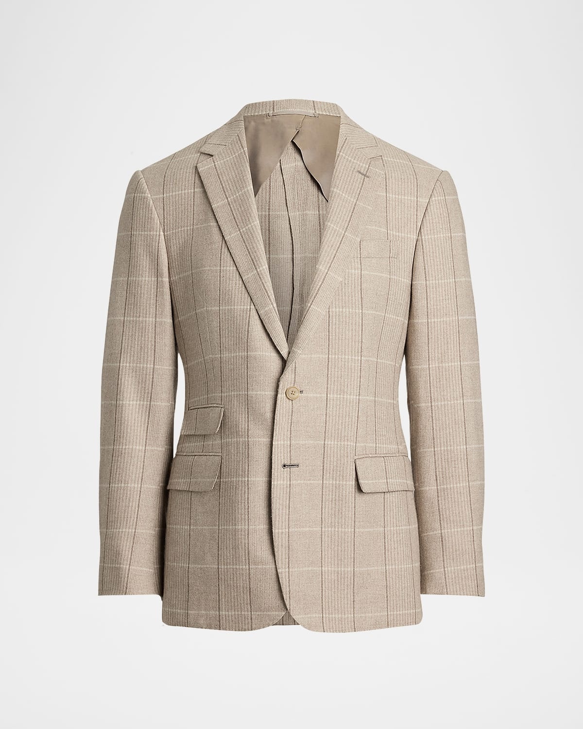 Men's Kent Wool, Silk, and Cashmere Check Sport Coat - 1