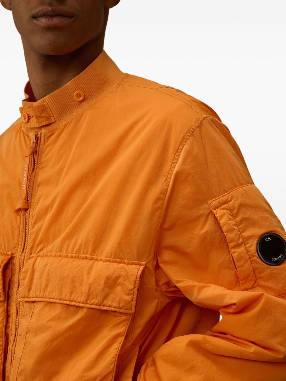 cargo-pocket zip-up jacket - 5