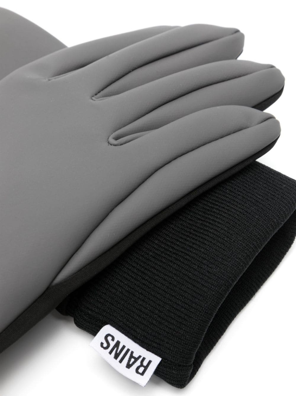 logo-tag two-tone panelled gloves - 2