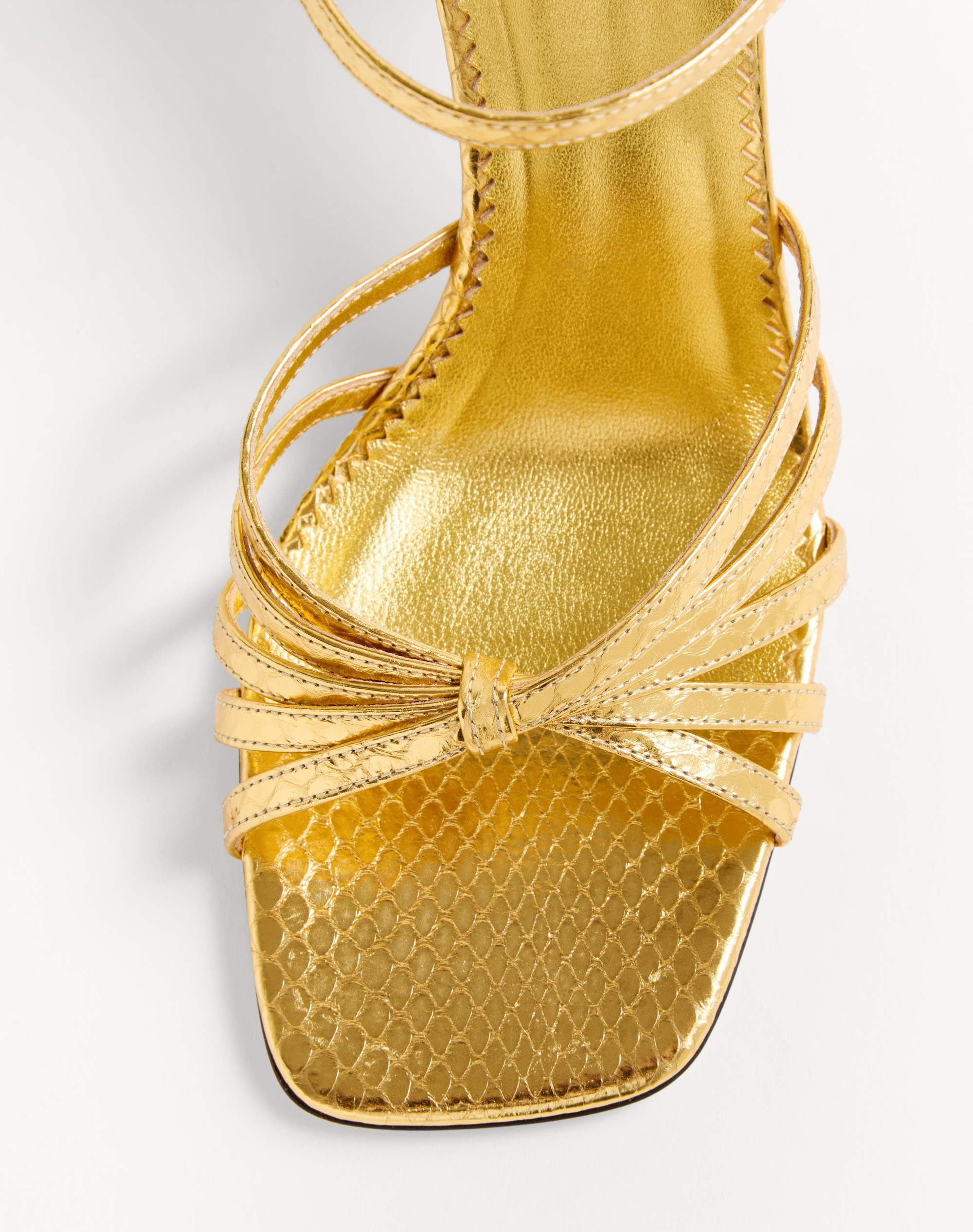 PRESHOES SANDAL IN LAMINATED AYERS WITH CRYSTALS 90MM - 6