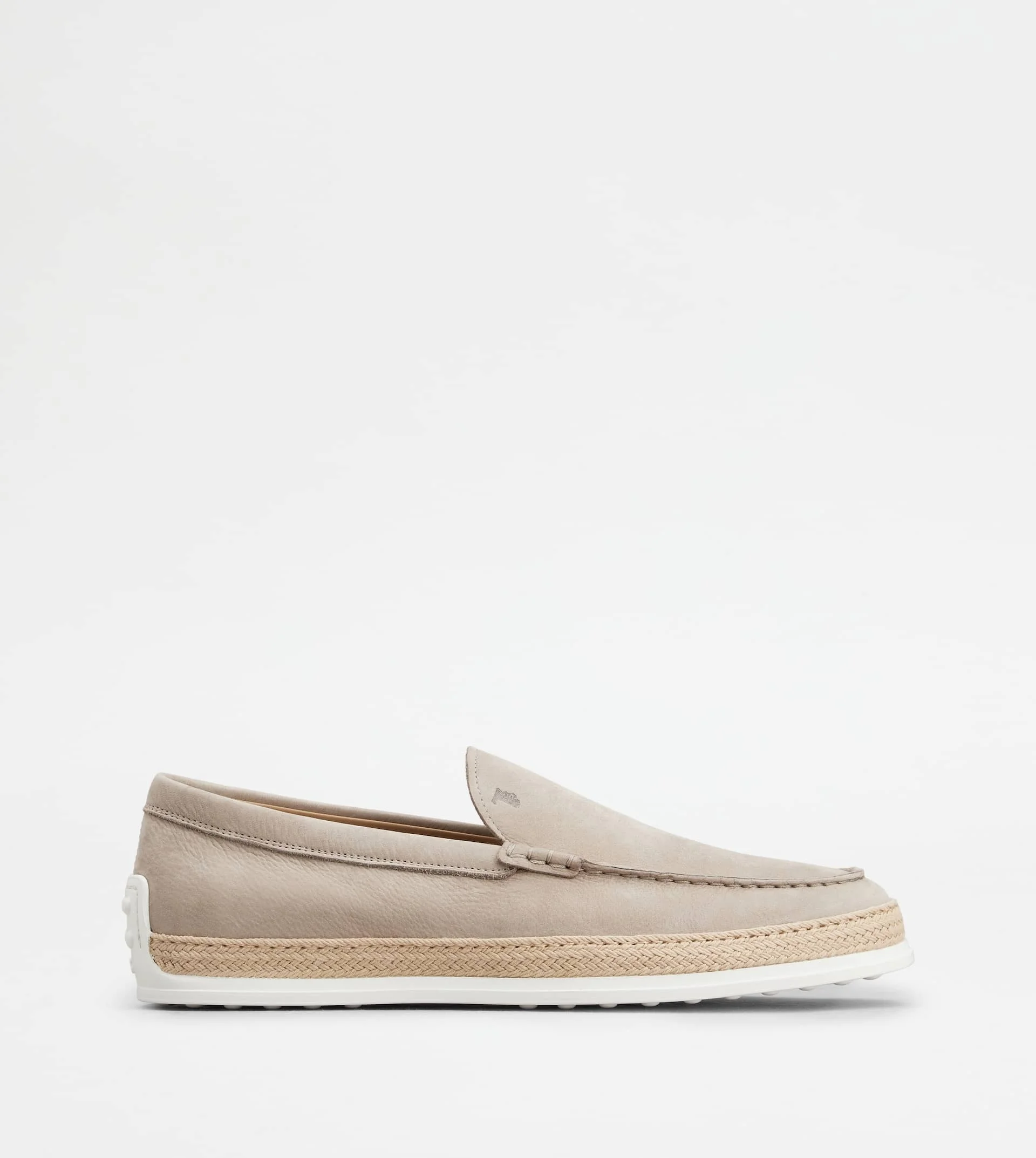 SLIP-ONS IN NUBUCK - BEIGE - 1
