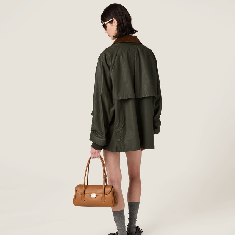 Resin-finish poplin caban jacket 3