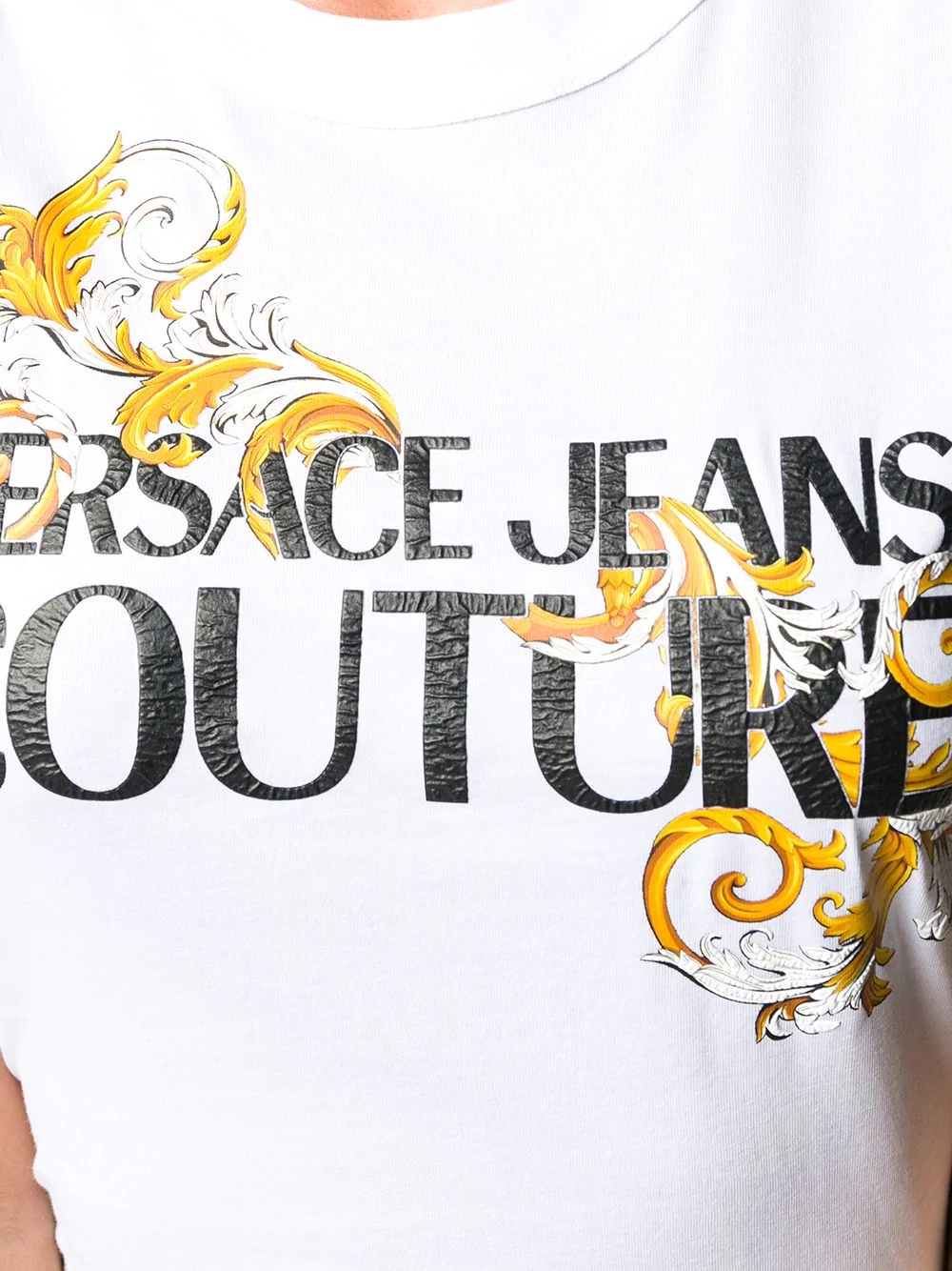 Logo Baroque-print cotton T-shirt - 5