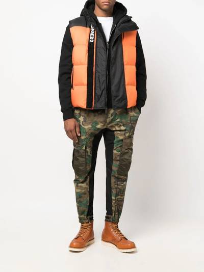 DSQUARED2 funnel-neck padded gilet outlook