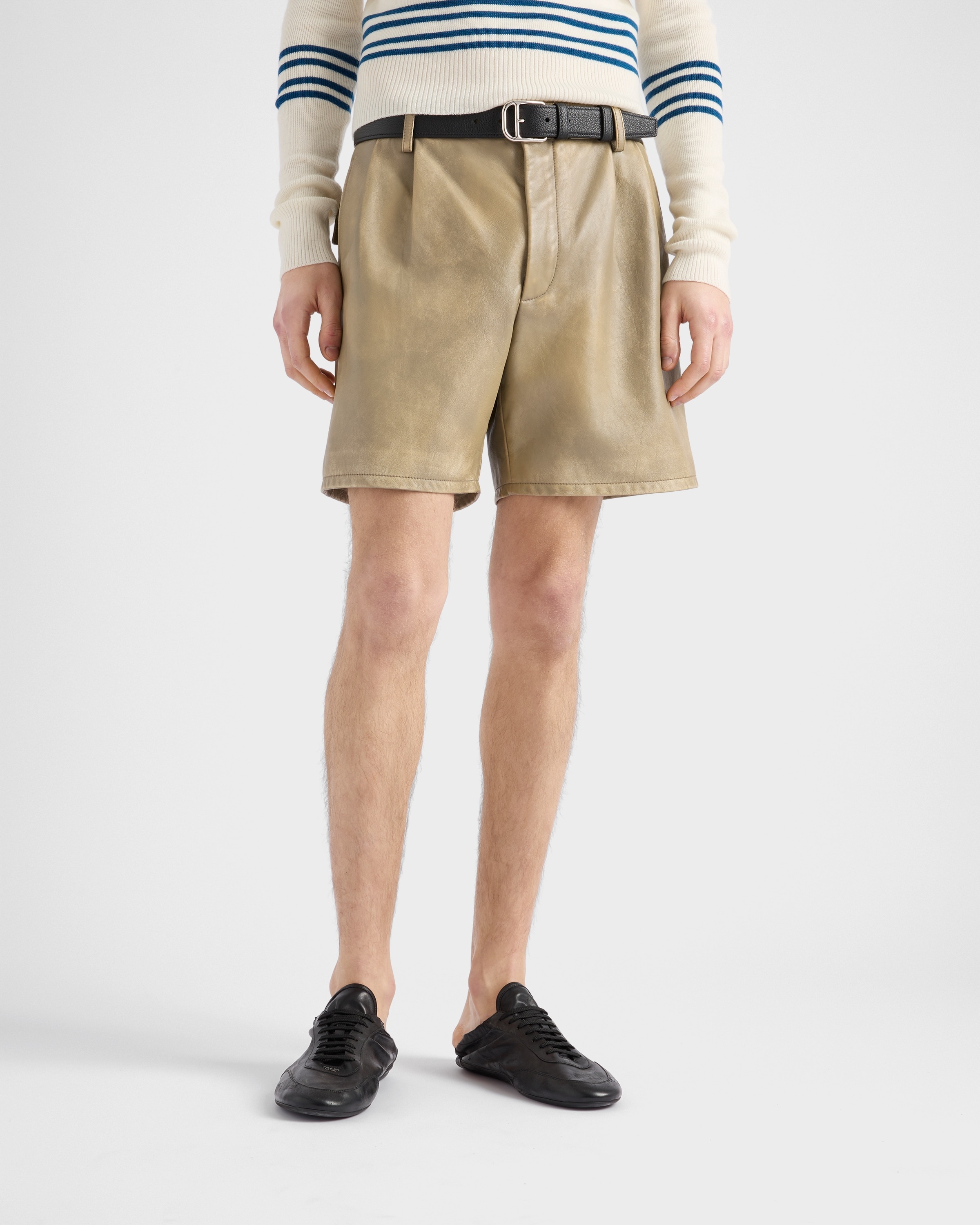 Nappa leather Bermudas - 3