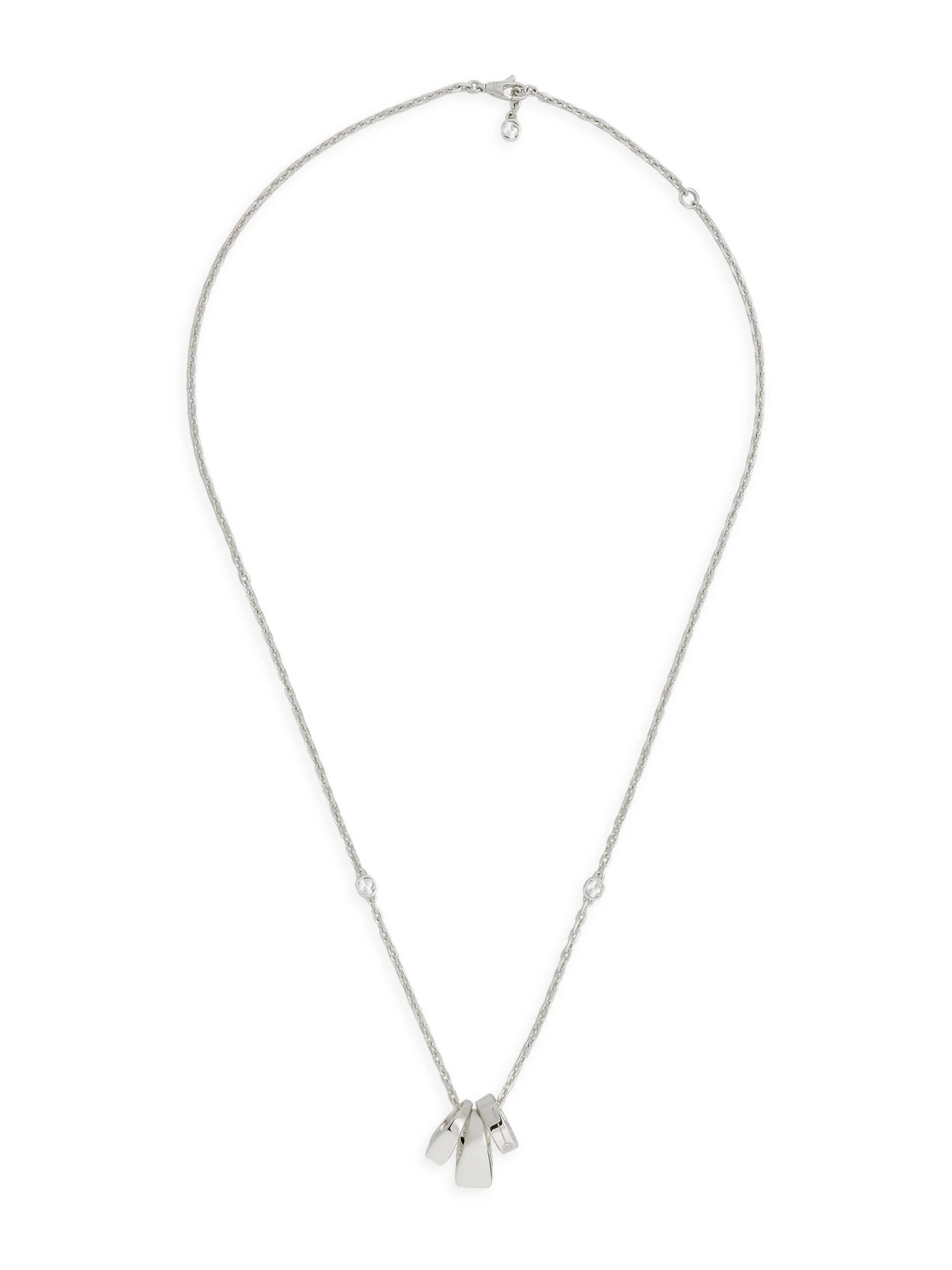 Men's Tag Necklace - Silver - 1
