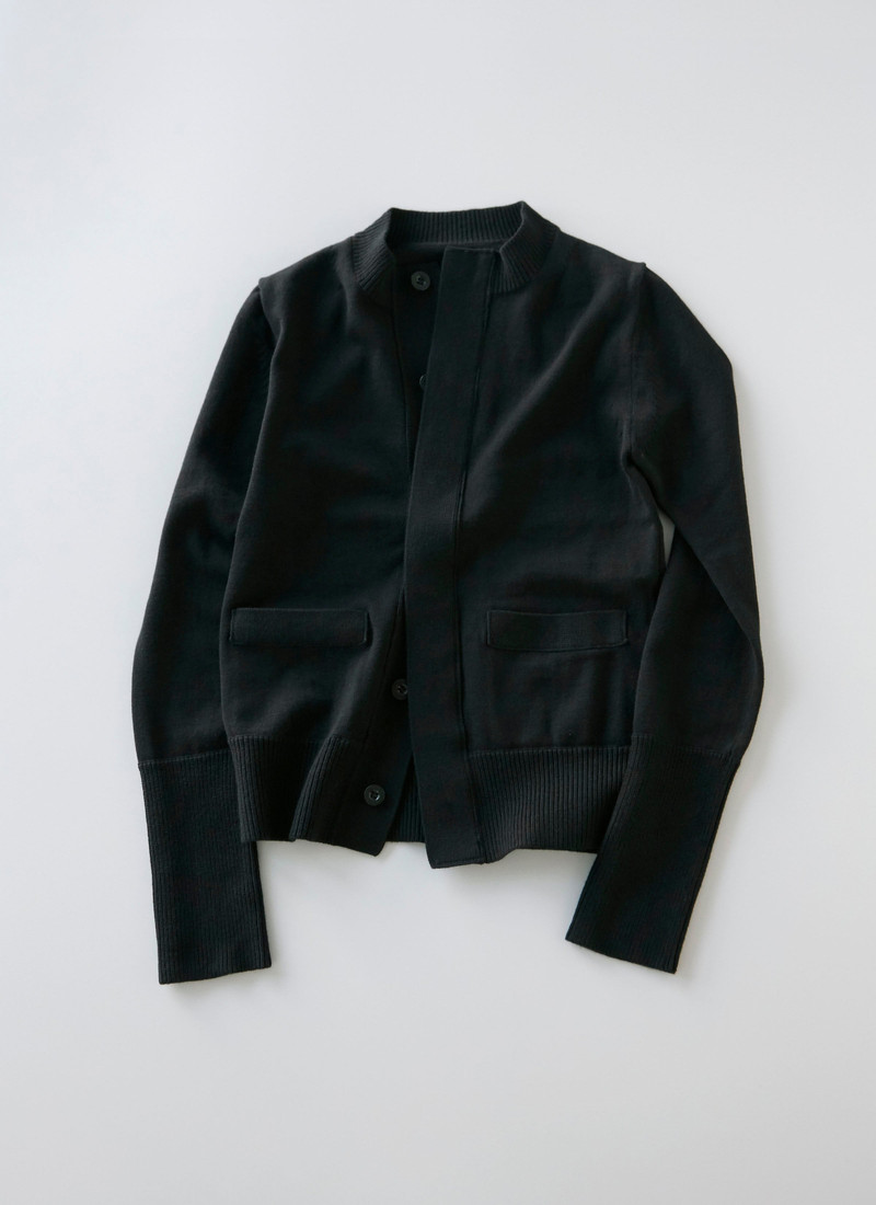 Cotton Cashmere Knit Cardigan 1