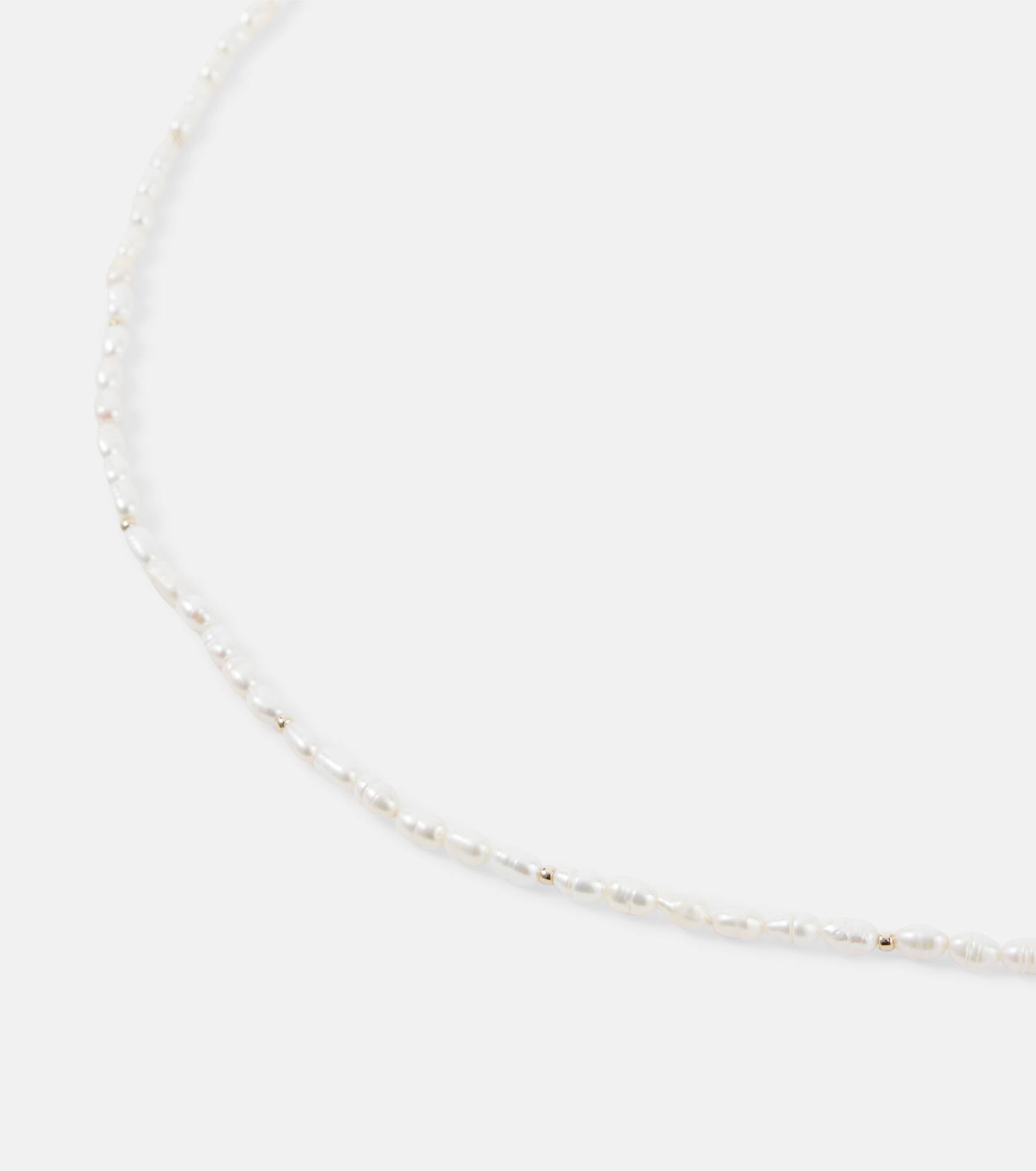 Faux pearl necklace - 4