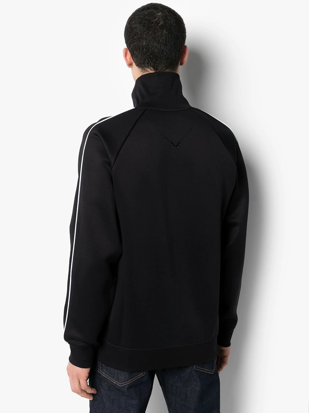 logo print zip-up track jacket - 3