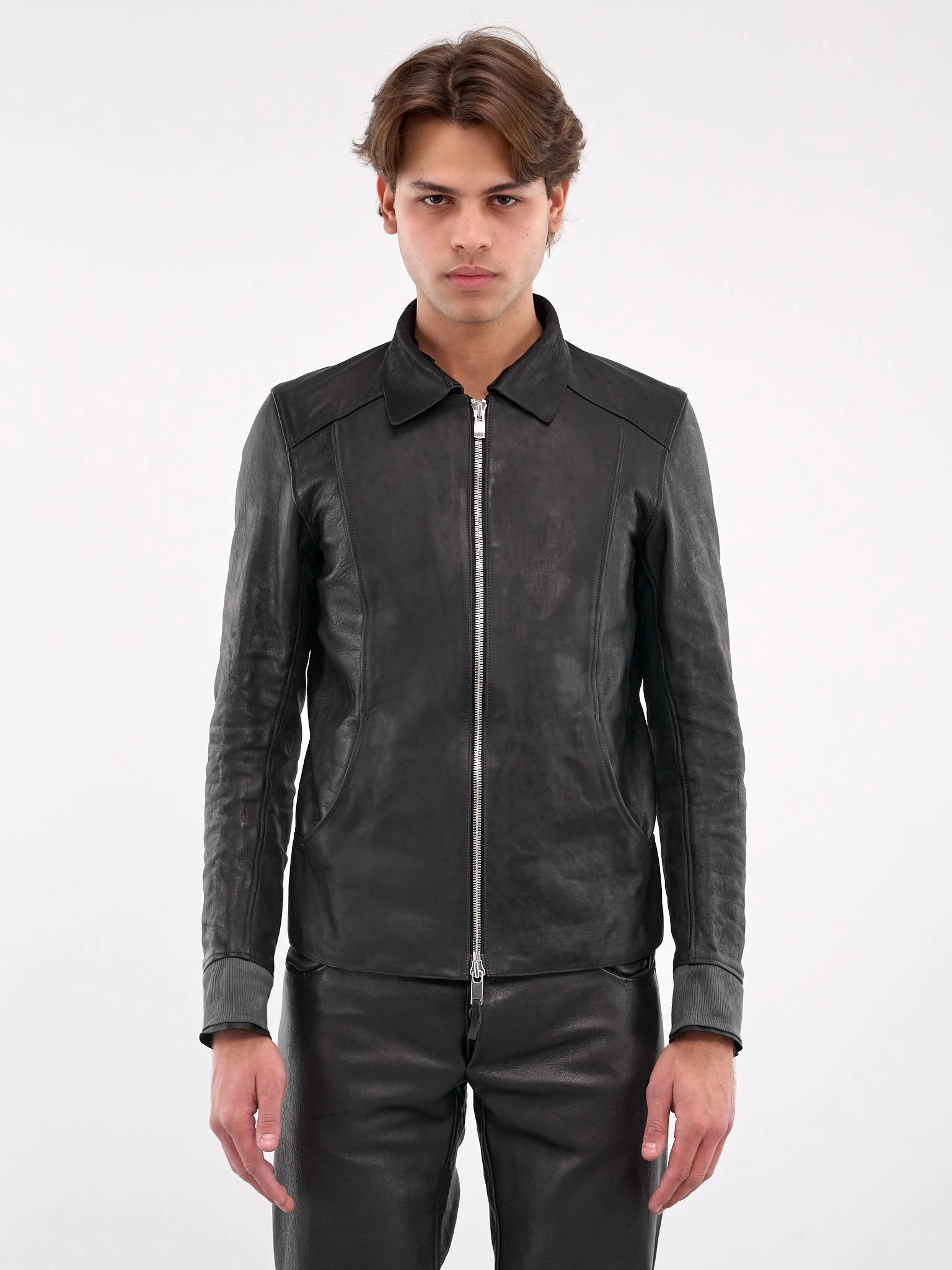 Aviator Leather Jacket - 1