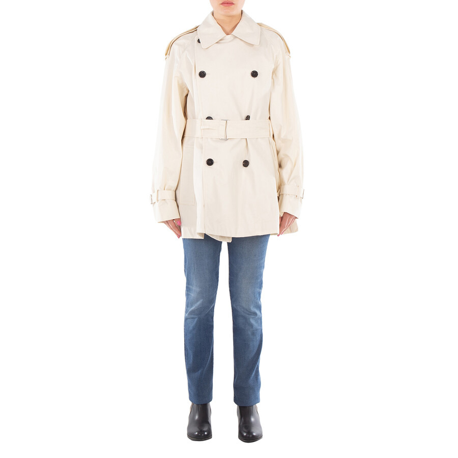 Burberry Short Belted Trench Coat - 3