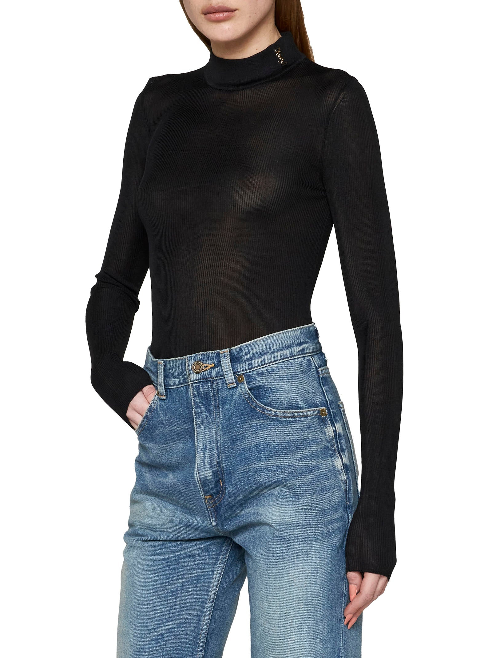 Saint Laurent Women Saint Laurent<Br/>Ribbed Sweater - 2