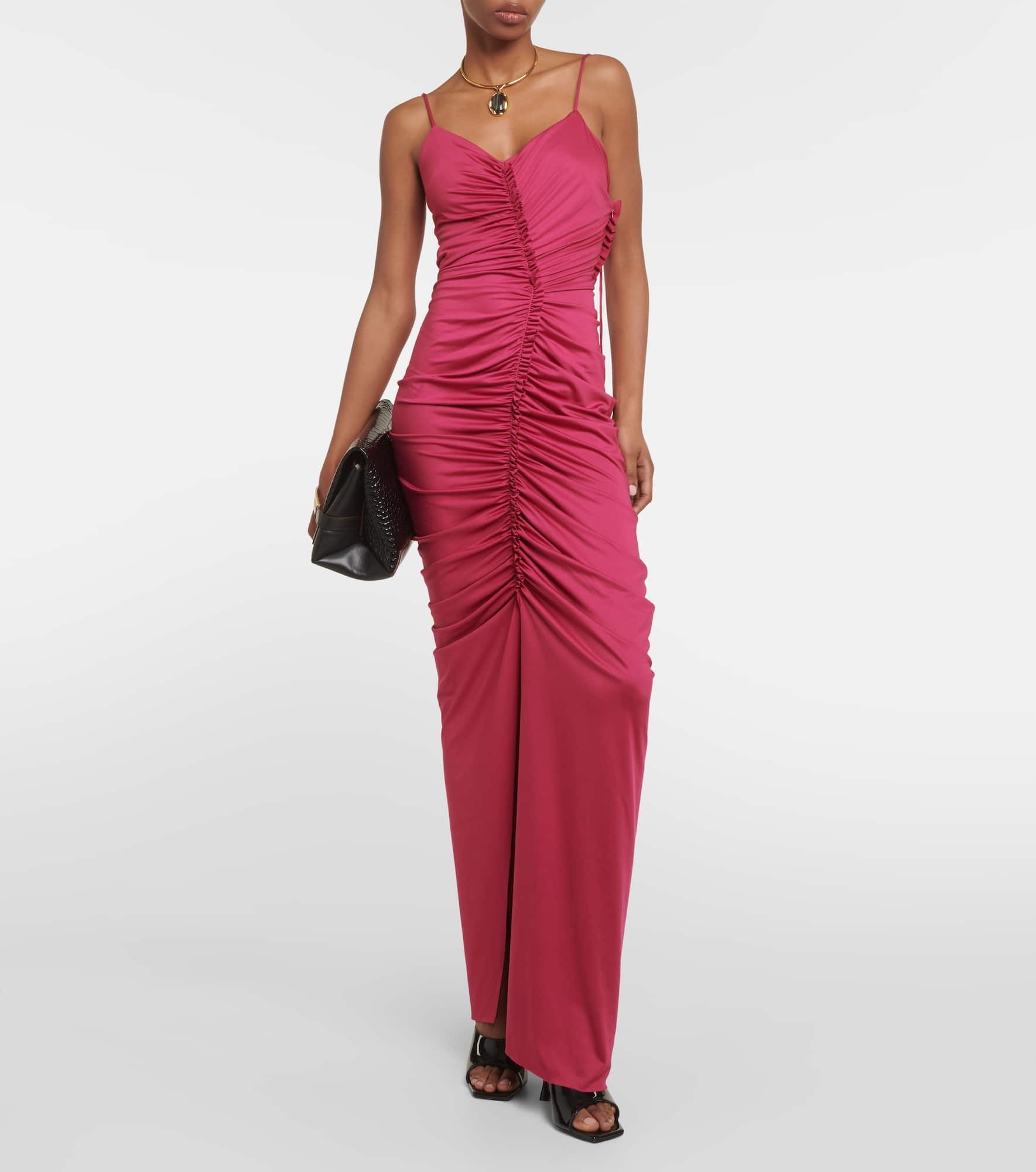 Ruched jersey maxi dress - 2