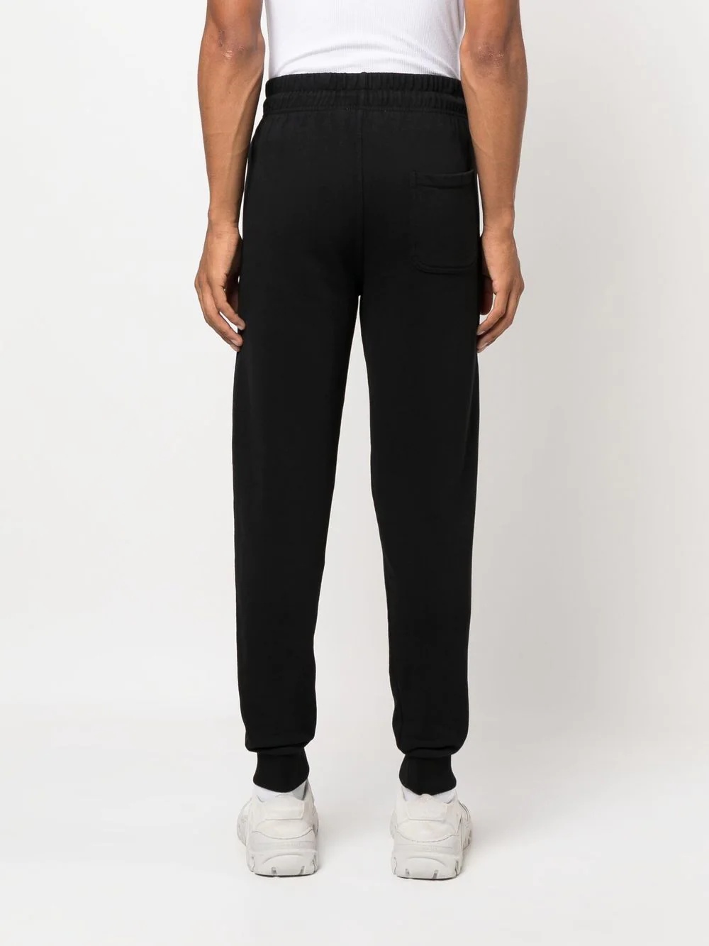 tapered leg cotton sweatpants - 5