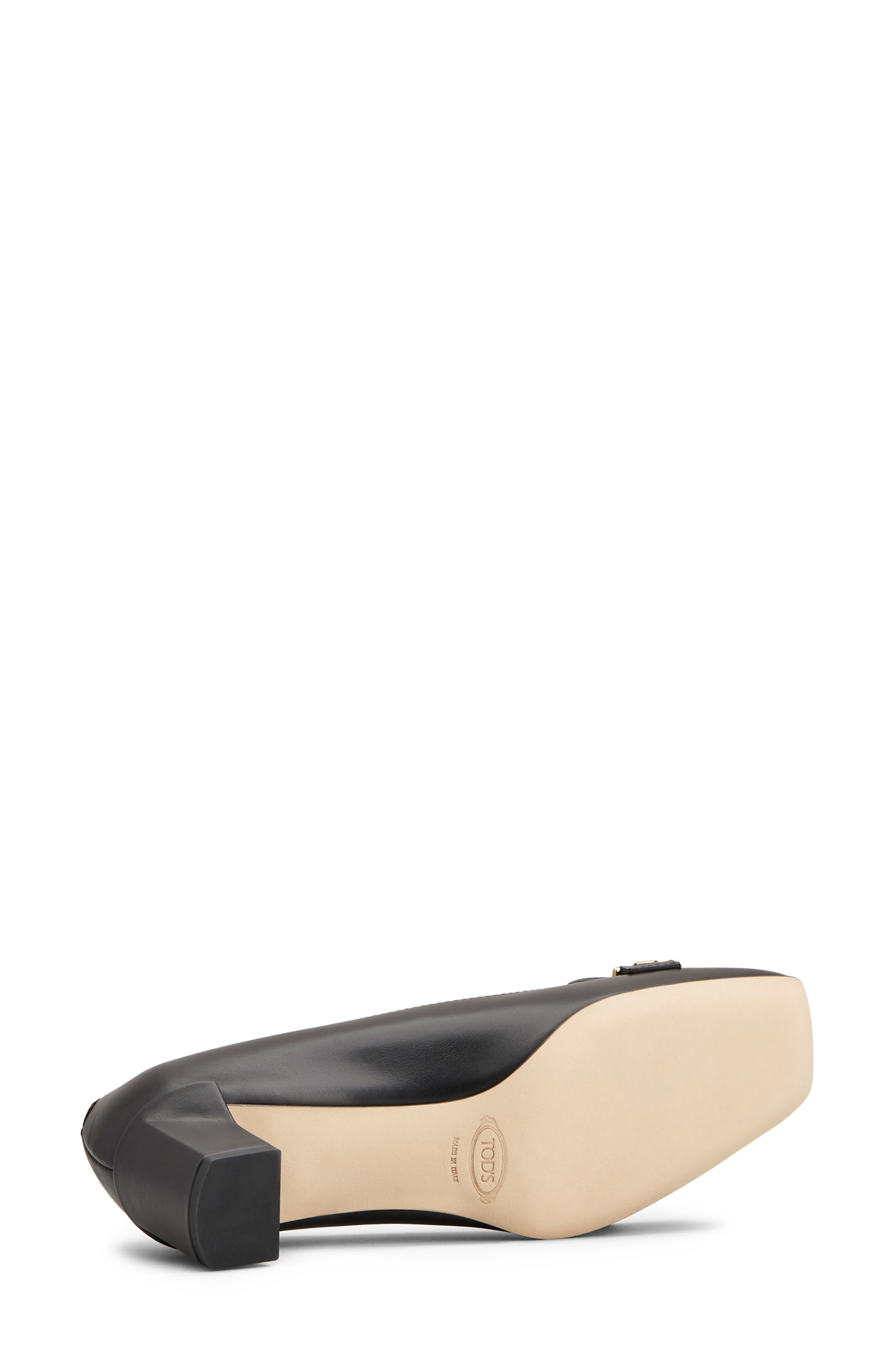 Tod's Barretta Block Heel Pump in Nero at Nordstrom - 4