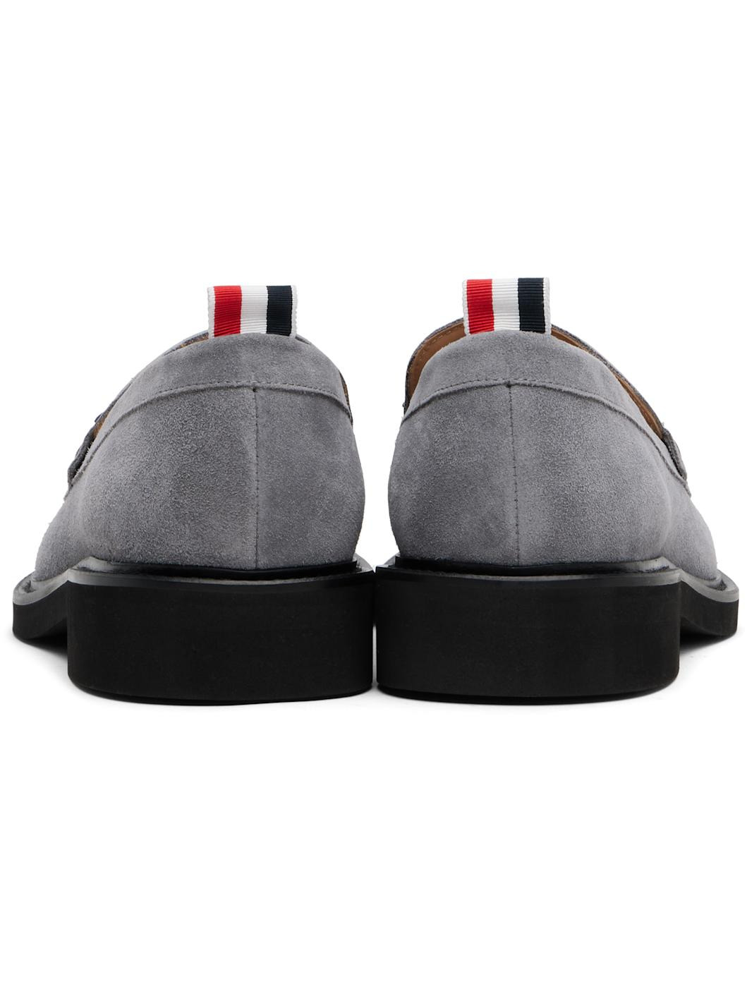 Gray RWB Tassel Loafers - 2