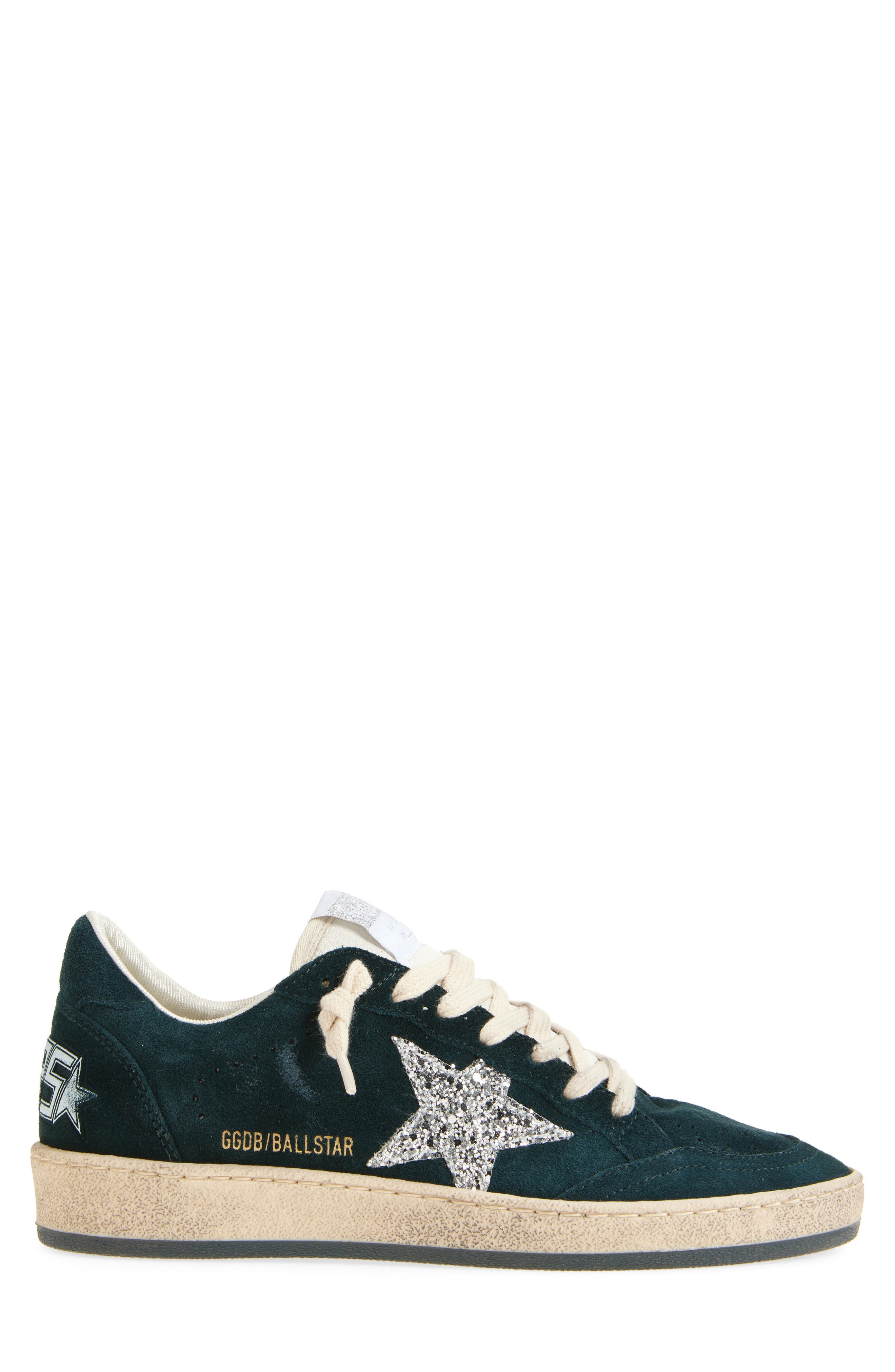 Golden Goose Ball Star Low Top Sneaker in Magical Forest/White/Silver at Nordstrom - 3