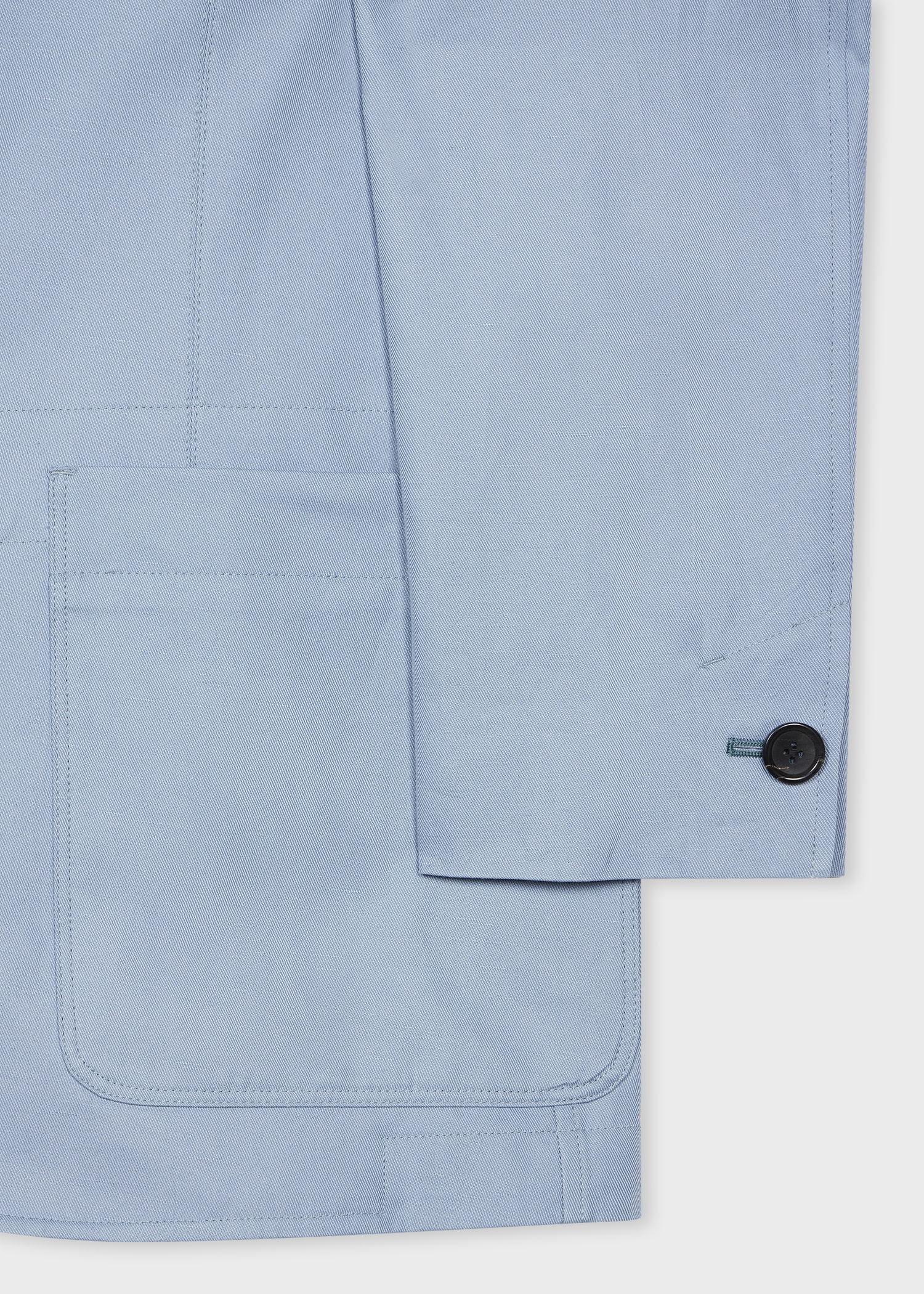 Light Blue Cotton-Linen Suit - 3