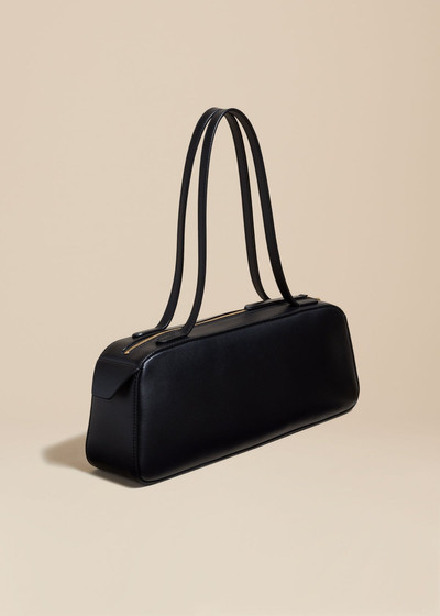 KHAITE The Simona Shoulder Bag in Black Leather outlook
