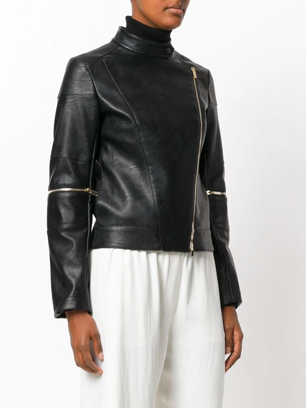 asymmetric fitted jacket - 3