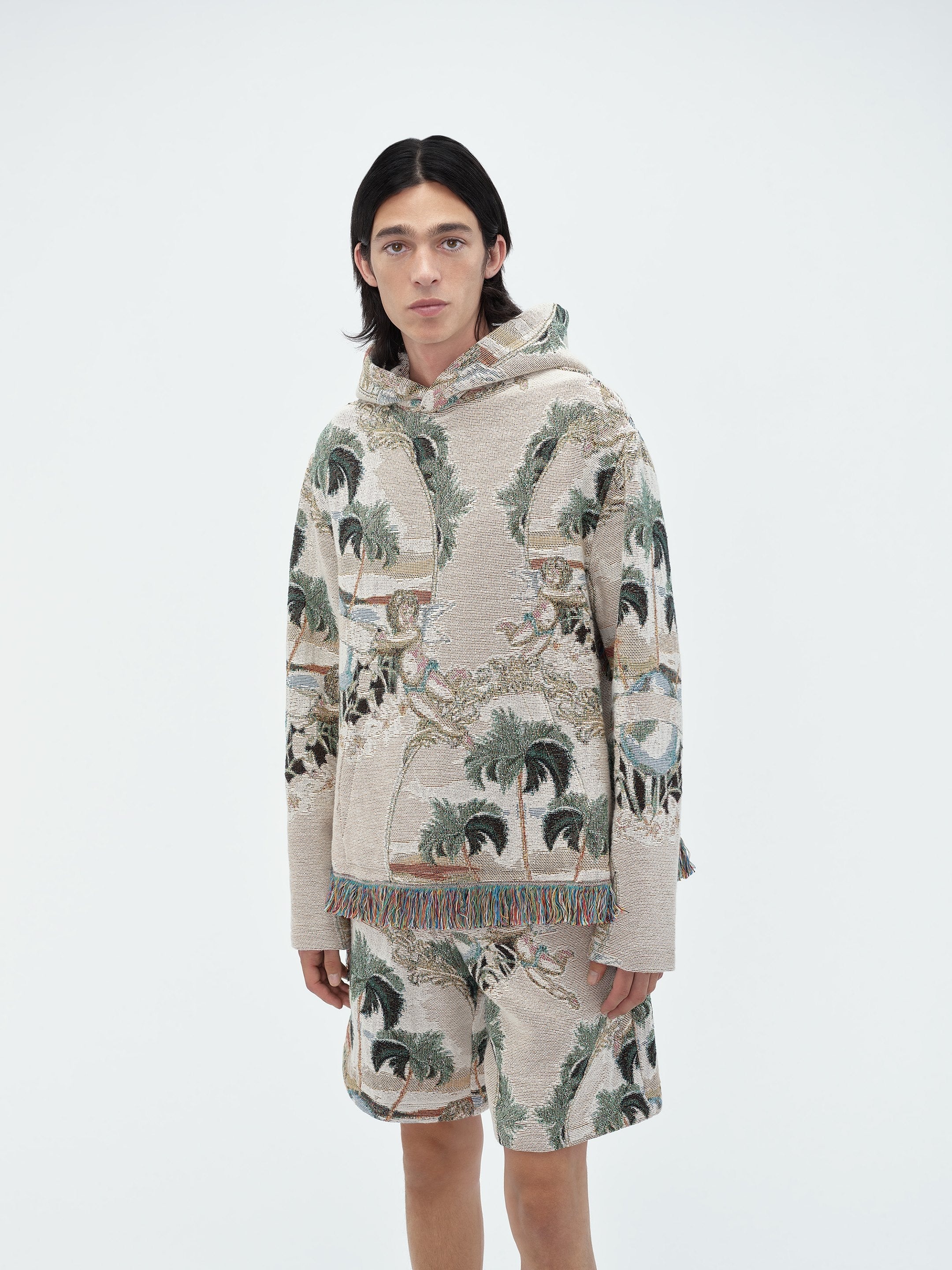 CHERUB PALM TAPESTRY HOODIE - 3