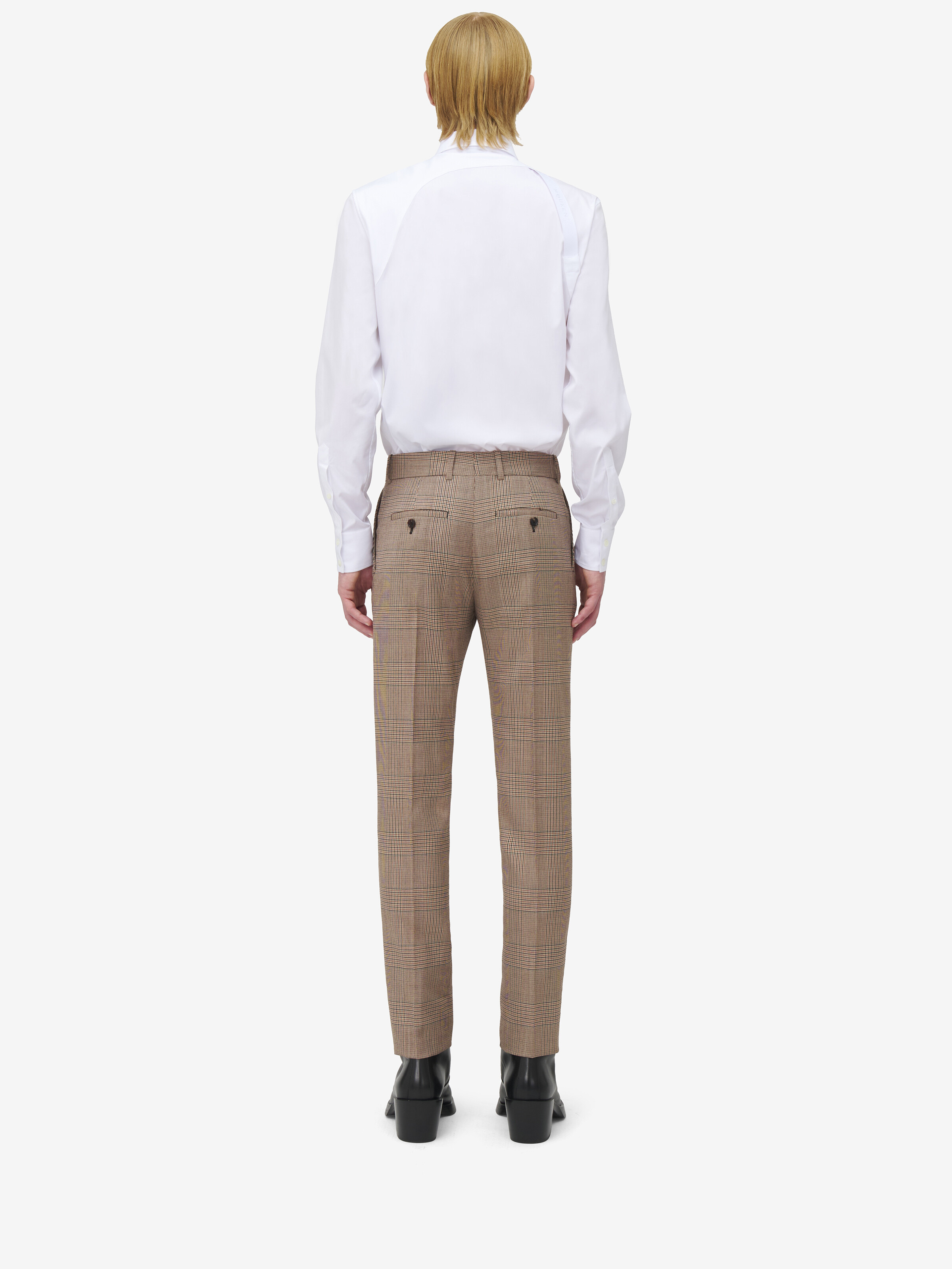 Low-Waisted Cigarette Trousers - 4