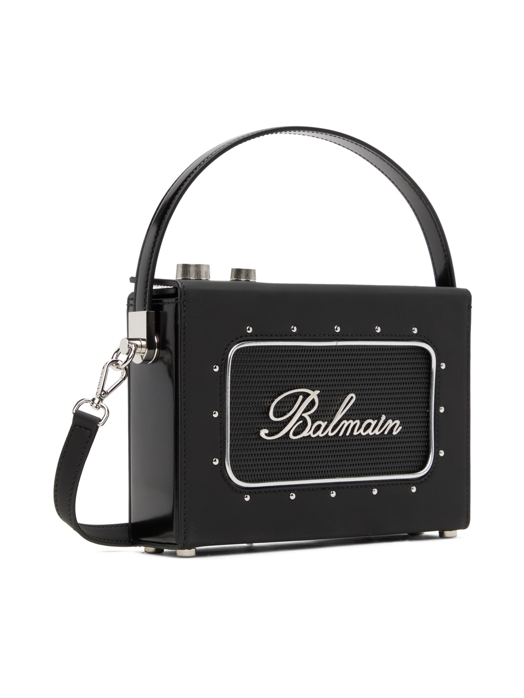 Black Radio Rubber-Effect Leather Bag - 2