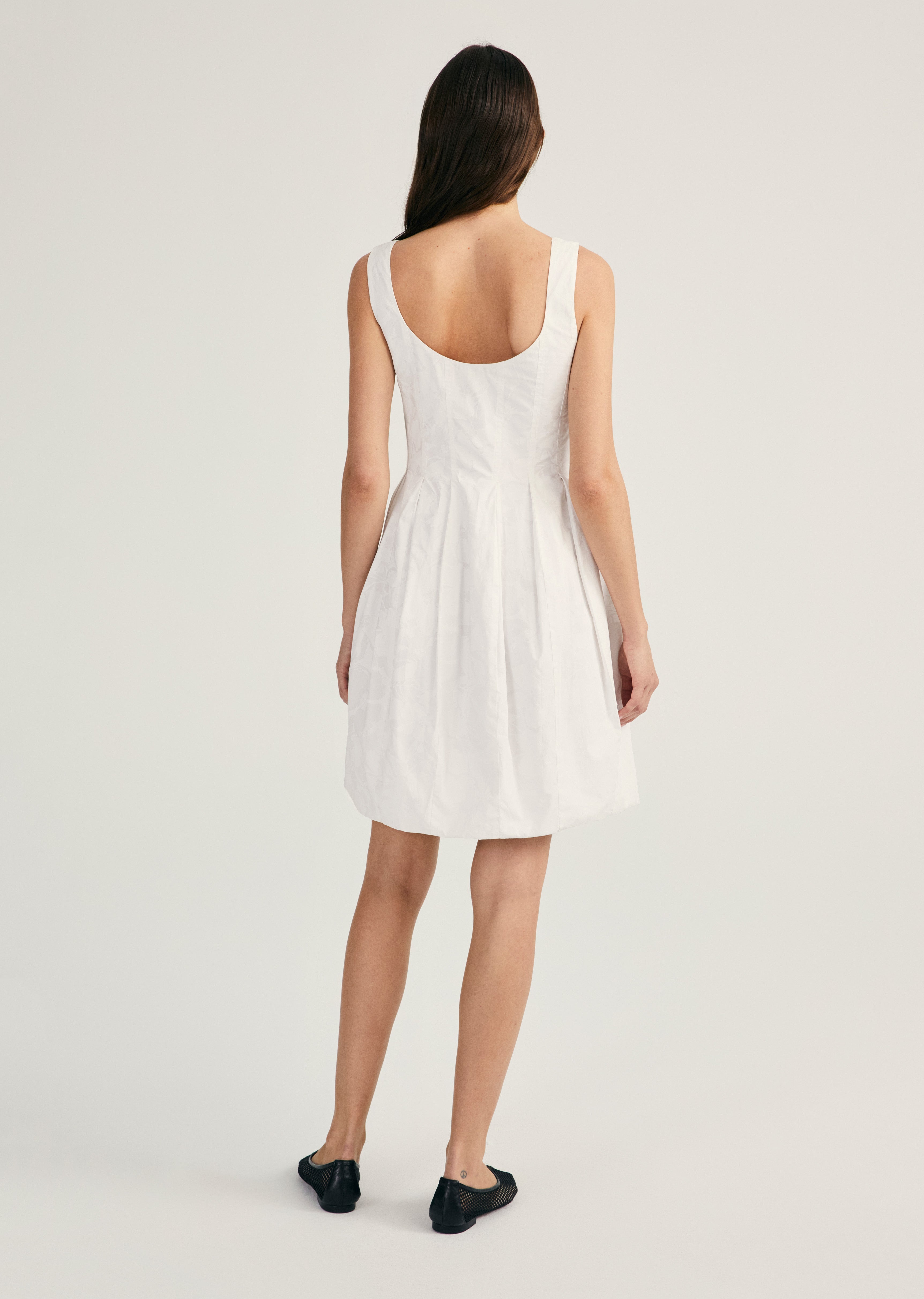 JADE SLEEVELESS BUBBLE HEM DRESS - 4