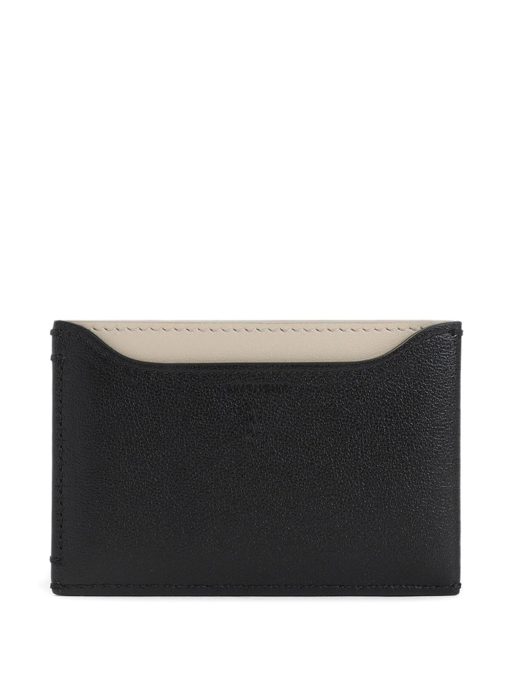 leather two-tone cardholder - 2