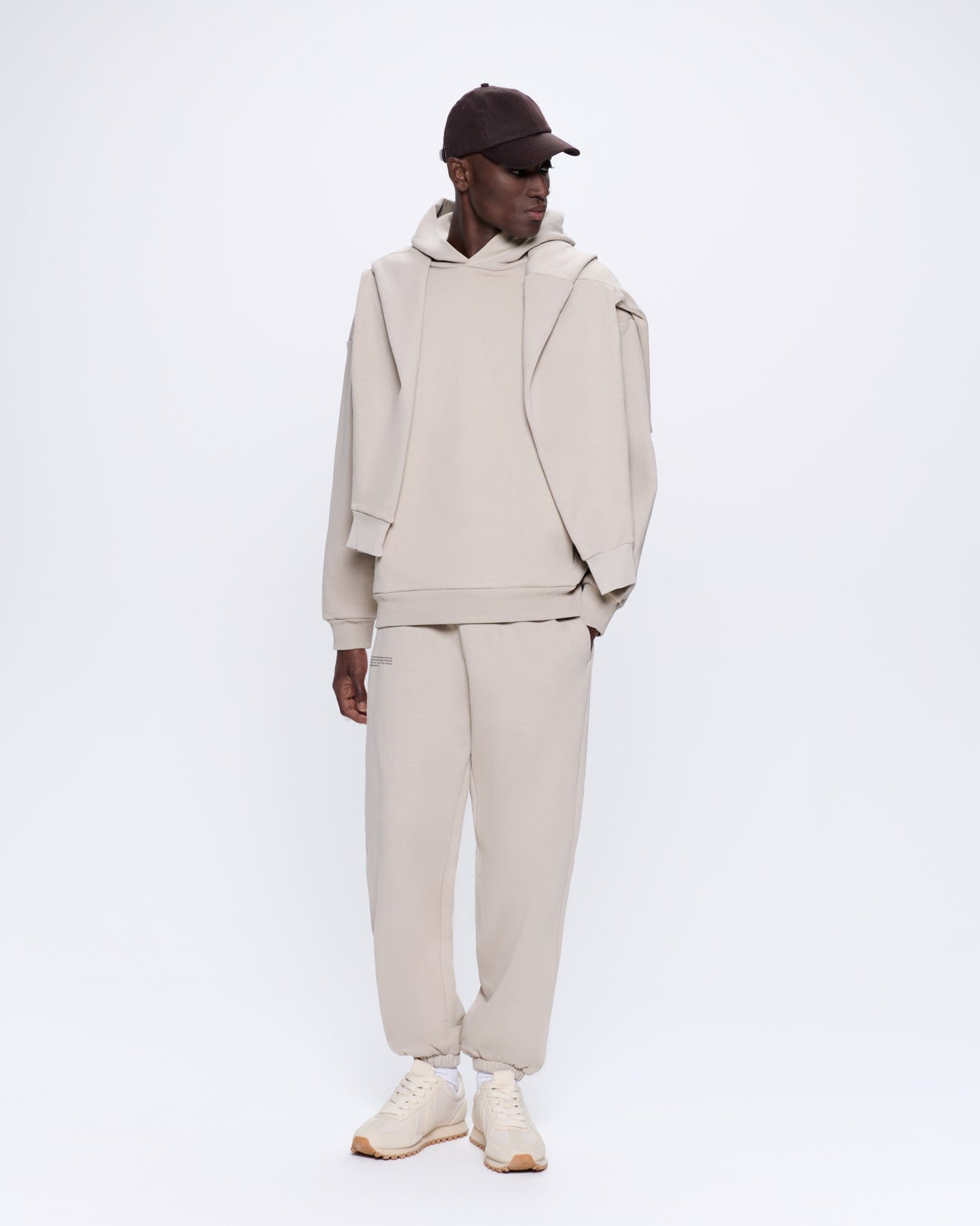 Mens 365 Heavyweight Hoodie - Stone - 3
