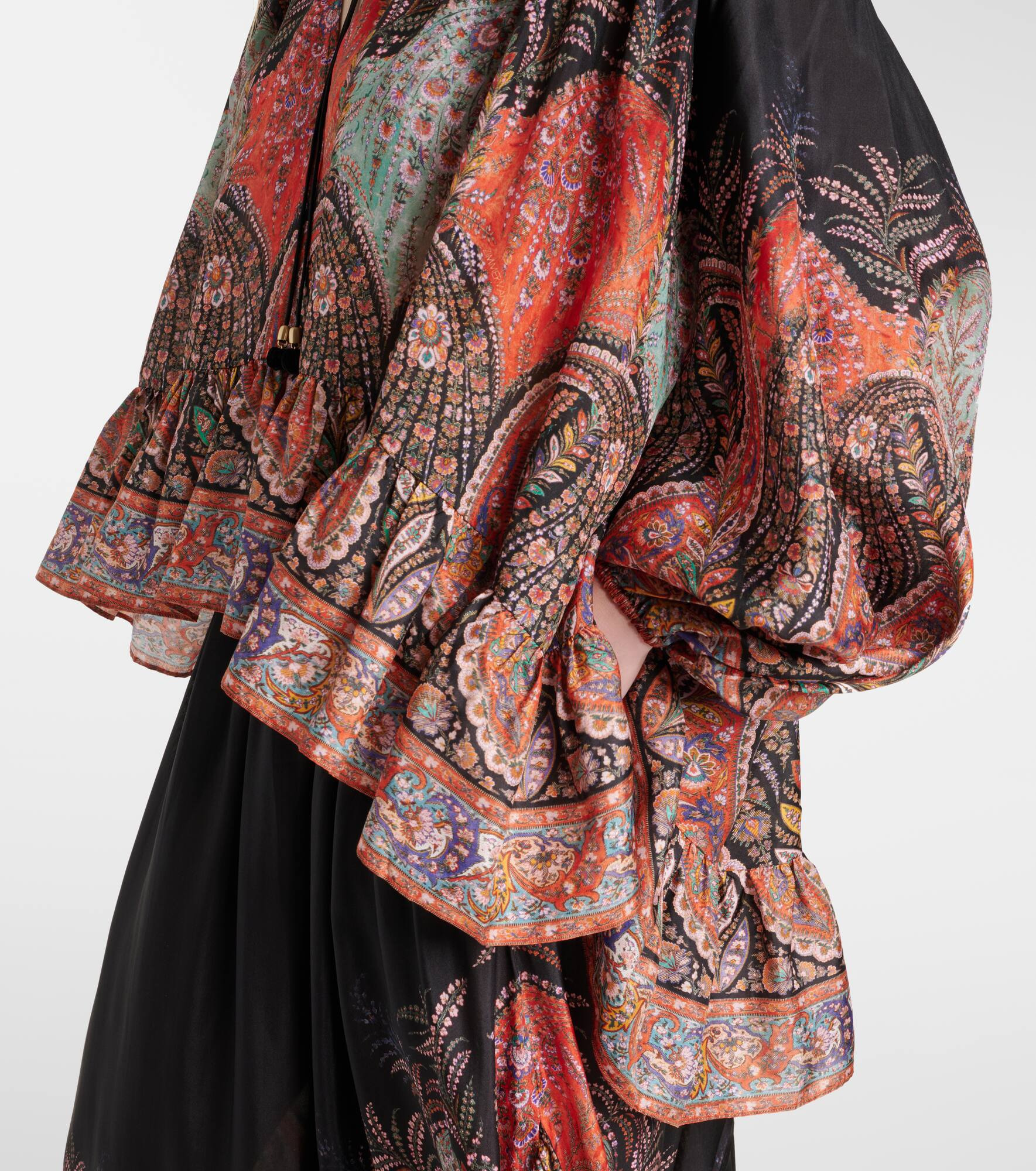 Rhiannon ruffled silk top - 5