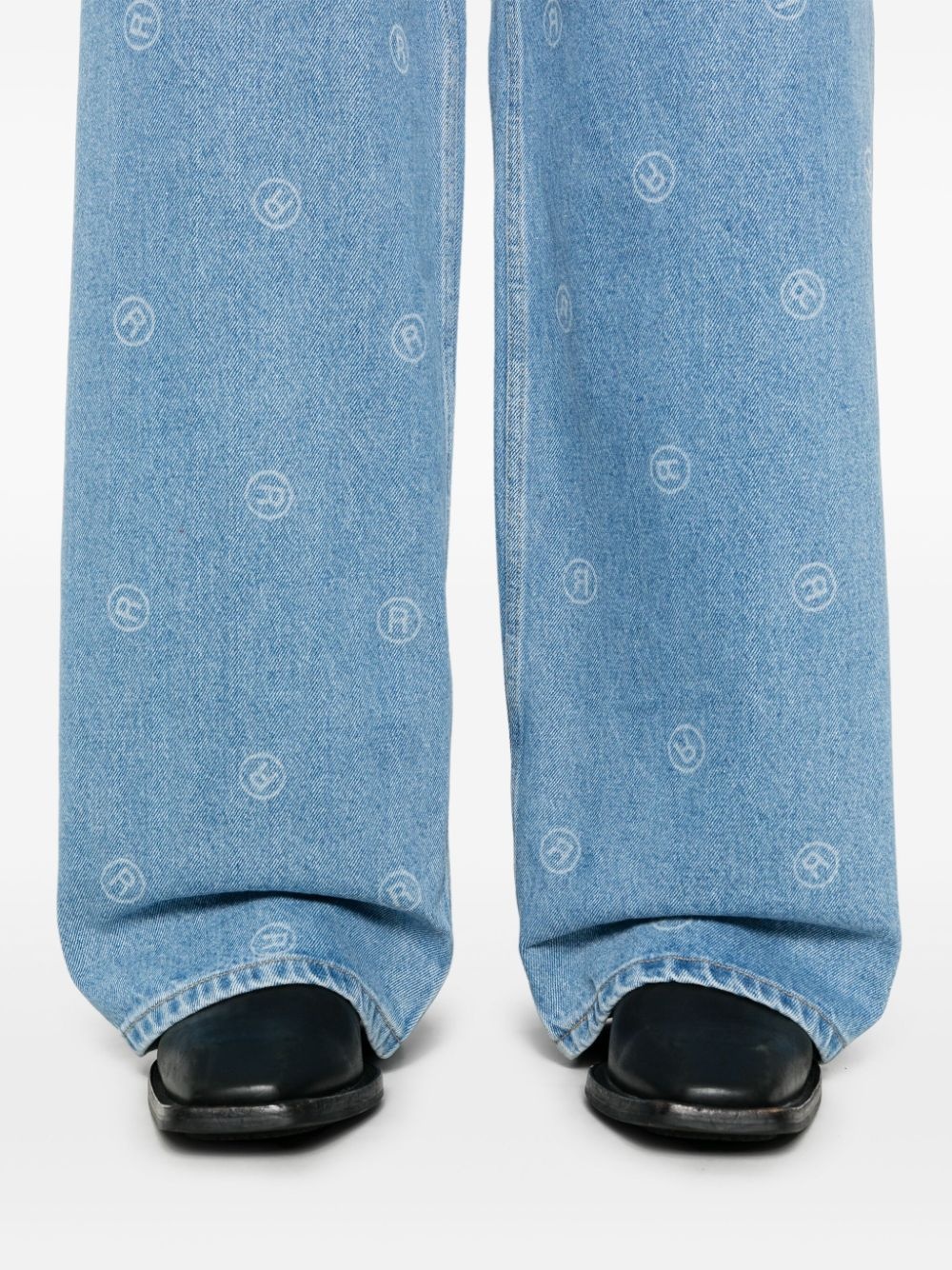 wide-leg jeans - 6