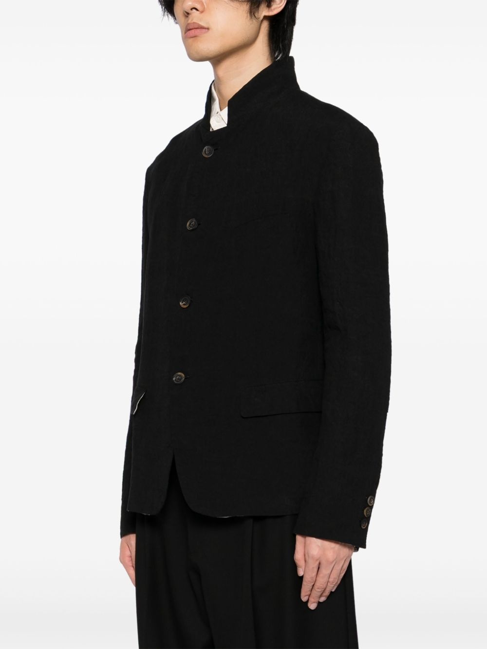 stand up-collar jacket - 3