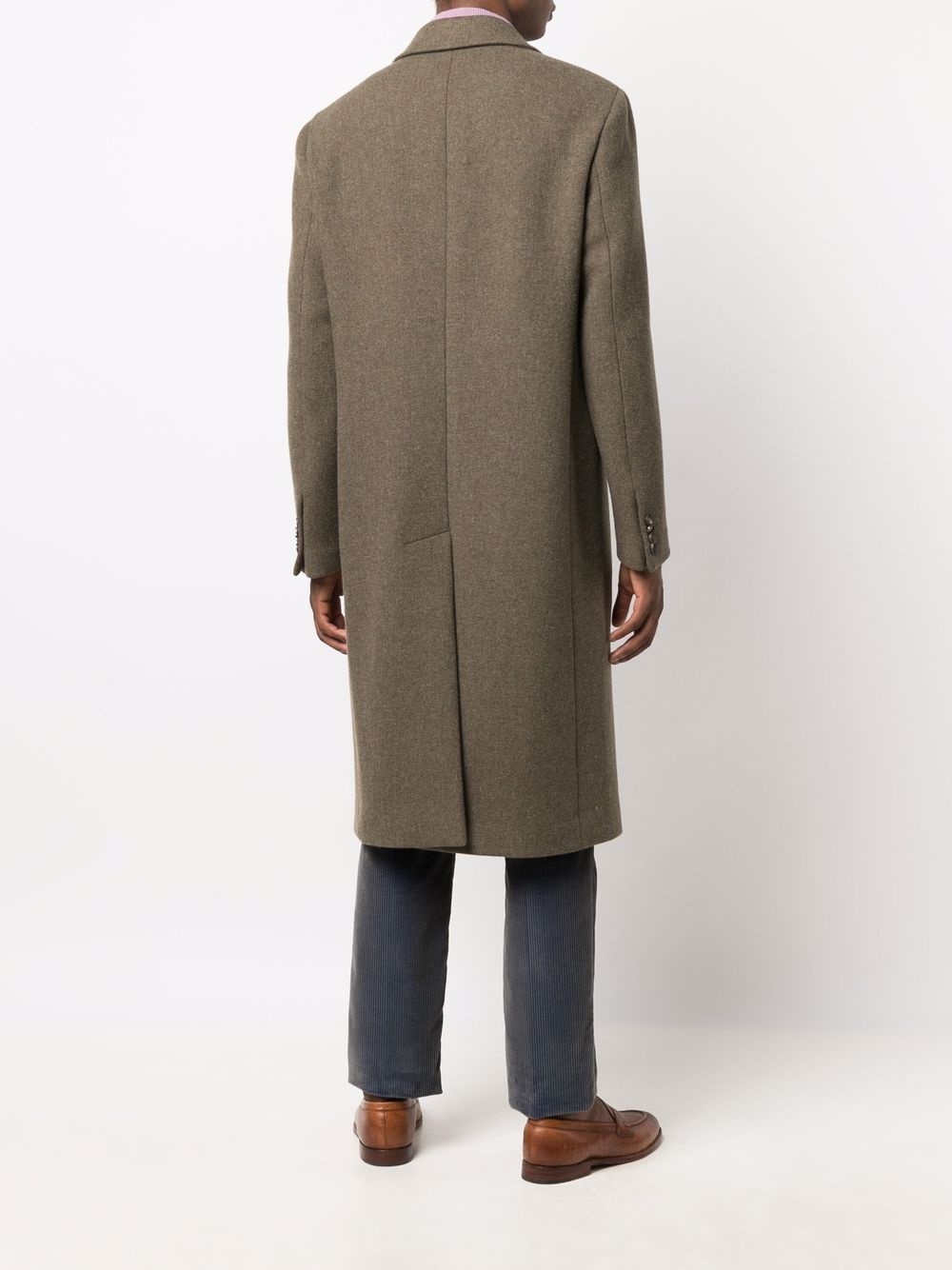 Tailored double-breasted wool coat - 4