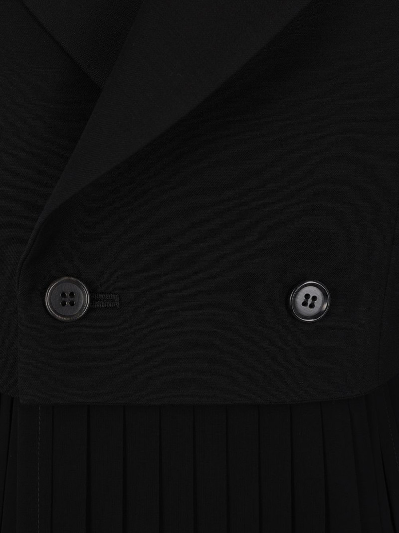pleated button dress 3