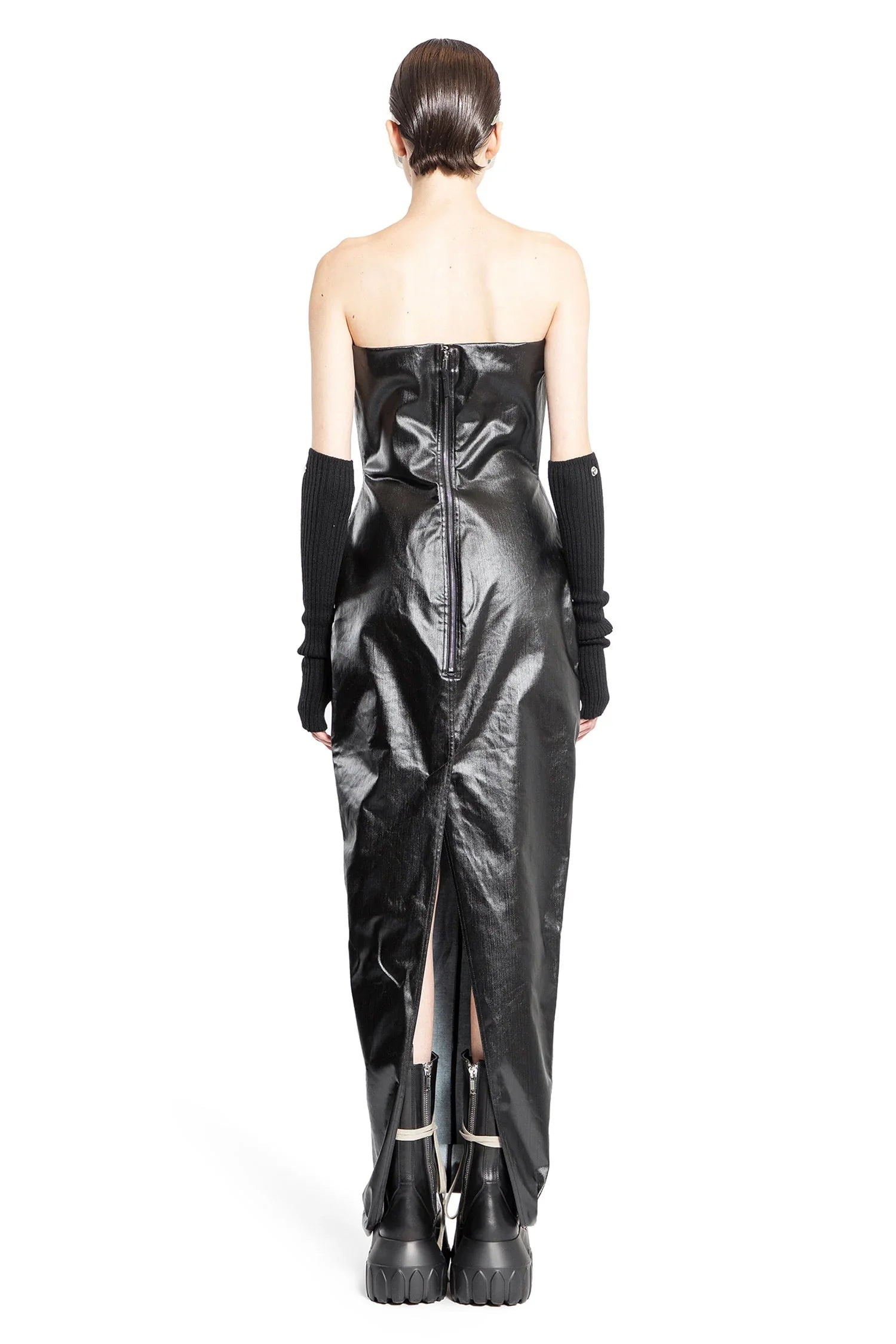 Bustier-Gown-In-Coated-Stretch-Denim - 3