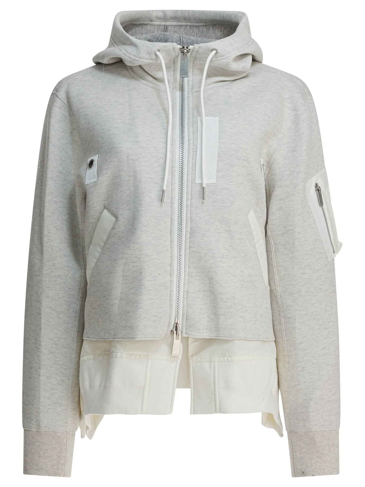 Sacai Cotton Zippered Sweatshirt - 1