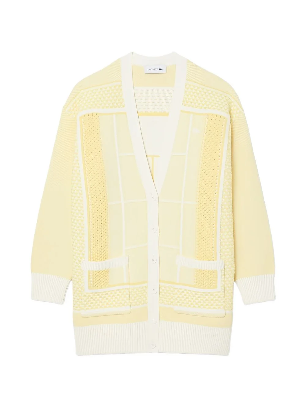 Tennis Court-jacquard cardigan - 1