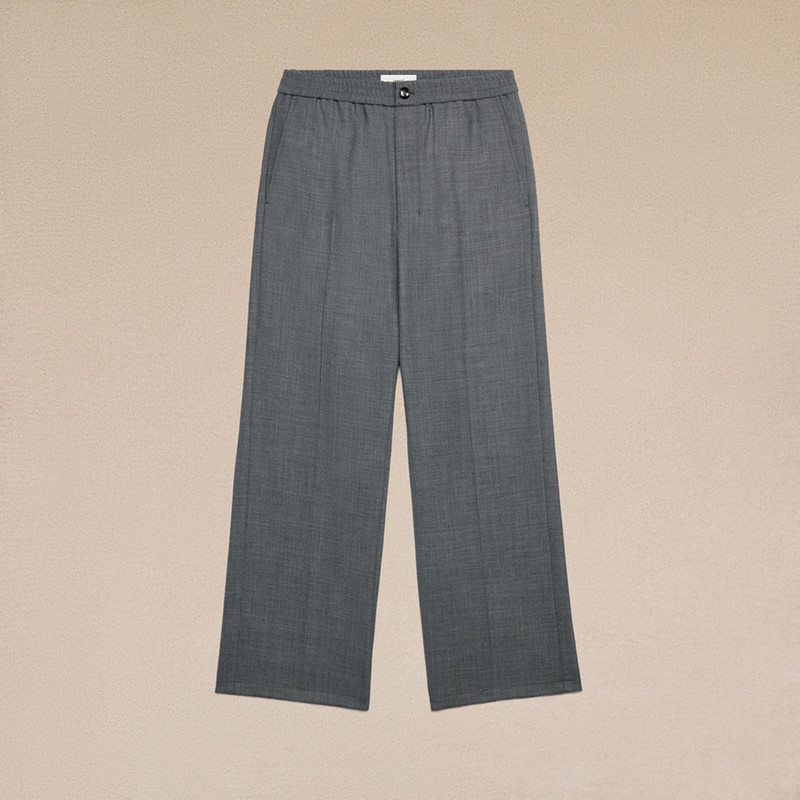 AMI Paris Elasticated Waist Straight Fit Trousers outlook
