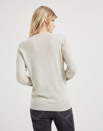 Brunello Cucinelli Cashmere sweater with monili outlook