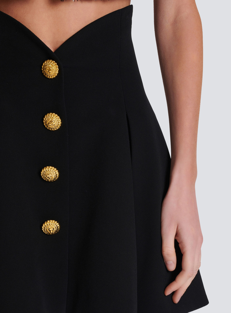 Pleated crepe tulip skirt 6