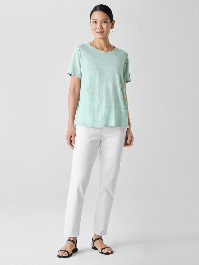 Organic Linen Jersey Crew Neck Tee 3