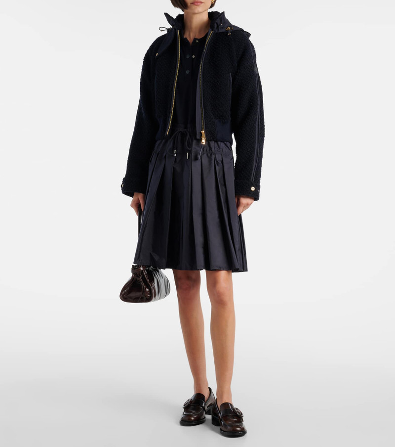 Moncler Hooded virgin wool down jacket outlook